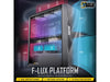 Antec Dark League DF700 FLUX, Mid Tower ATX Gaming Case, FLUX Platform, 5 x 120mm Fans Included, ARGB & PWM Fan Controller, Tempered Glass Side Panel, Three-Dimensional Wave-Shaped Mesh Front