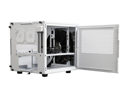 Thermaltake Core V1 Snow Edition CA-1B8-00S6WN-01 White SPCC Extreme Mini ITX Cube Chassis Computer Case Standard PS2 PSU (not included) Power Supply