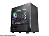 Thermaltake S100 TG CA-1Q9-00S1WN-00 Black SPCC / Tempered Glass Micro Chassis Computer Case