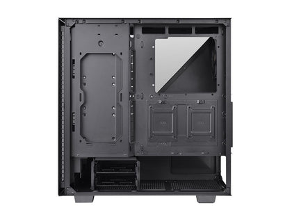 Thermaltake Divider 300 TG CA-1S2-00M1WN-00 Black Steel / Tempered Glass ATX Mid Tower Chassis Computer Case