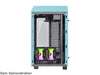 Thermaltake The Tower 100 CA-1R3-00SBWN-00 Turquoise Steel / Tempered Glass Mini-ITX Tower Computer Case