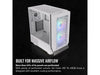 Thermaltake Ceres 300 Snow Edition Mid Tower E-ATX Computer Case With Tempered Glass Side Panel; 2xCT140 ARGB Fan Preinstalled; Rotational PCIe Slots & GPU Holder; CA-1Y2-00M6WN-00