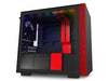 NZXT H210i - Mini-ITX PC Gaming Case - Front I/O USB Type-C Port - Tempered Glass Side Panel Cable Management - Water-Cooling Ready - Integrated RGB Lighting - Steel Construction - Black/Red