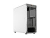 Fractal Design North ATX mATX Mid Tower PC Case - Chalk White Chassis with Oak Front and Mesh Side Panel