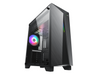 Gamemax Nova N6 Black USB3.0 Tempered Glass ATX Mid Tower Gaming Computer Case w/  RGB Strip x Front and 1 x RGB Rainbow Fan x Rear (Pre-Installed)