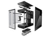 HYTE Y60 Modern Aesthetic Dual Chamber Panoramic Tempered Glass Mid-Tower ATX Computer Gaming Case with PCIe 4.0 Riser Cable Included, Black