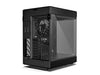 HYTE Y60 Modern Aesthetic Dual Chamber Panoramic Tempered Glass Mid-Tower ATX Computer Gaming Case with PCIe 4.0 Riser Cable Included, Black