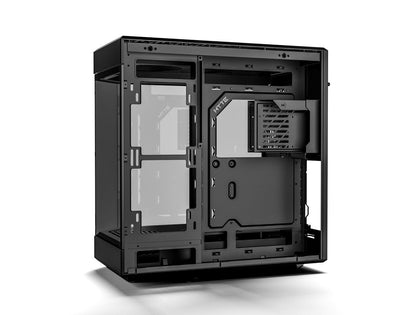 HYTE Y60 Modern Aesthetic Dual Chamber Panoramic Tempered Glass Mid-Tower ATX Computer Gaming Case with PCIe 4.0 Riser Cable Included, Black