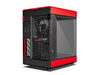 HYTE Y60 Modern Aesthetic Dual Chamber Panoramic Tempered Glass Mid-Tower ATX Computer Gaming Case with PCIe 4.0 Riser Cable Included, Red