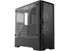 Metallic Gear Neo-G Mid-Tower ATX, Decorative Tempered Glass Front Design, 2x 120 Digital RGB Skiron Fans, D-RGB Controller, Black