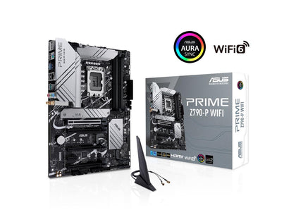 ASUS Prime Z790-P WiFi LGA 1700(Intel 14th & 13th &12th Gen) ATX motherboard (PCIe 5.0,DDR5,14+1 Power Stages,3x M.2,WiFi 6,Bluetooth v5.2,2.5Gb LAN,front panel USB 3.2 Gen 2 Type-C,Thunderbolt™ 4(USB4) support, Arua Sync)