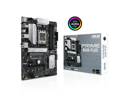 ASUS Prime B650-PLUS AMD B650(Ryzen 7000) ATX motherboard(DDR5, PCIe 5.0 M.2 support, 2.5Gb Ethernet, DisplayPort, HDMI, USB 3.2 Gen 2 Type-C, front USB 3.2 Gen 1 Type-C, BIOS FlashBack, USB4 support and Arua Sync)