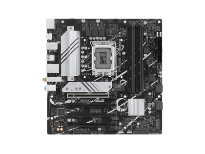 ASUS PRIME B760M-A AX LGA 1700(Intel 12th&13th Gen) microATX motherboard (PCIe 4.0, 2xM.2 slots, DDR5,Realtek 2.5 Gb LAN,WiFi 6, DP,rear USB 3.2 Gen 2, front USB 3.2 Gen 1 Type-C