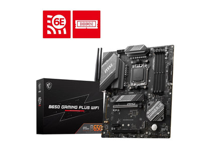 MSI B650 GAMING PLUS WIFI AM5 AMD B650 SATA 6Gb/s ATX Motherboard