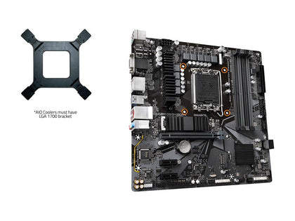 GIGABYTE B660M DS3H DDR4 B660 Intel LGA 1700 M-ATX Motherboard with DDR4, Dual M.2, PCIe 4.0, USB 3.2 Gen2 Type-C, 2.5GbE LAN