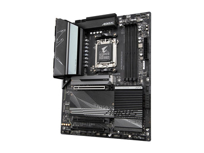 GIGABYTE X670 AORUS ELITE AX AM5 LGA 1718 AMD X670 ATX Motherboard with 5-Year Warranty DDR5, Quad M.2, PCIe 5.0, USB 3.2 Gen2X2 Type-C, AMD WiFi 6E, 2.5GbE LAN, Q-Flash Plus, M.2 EZ-Latch