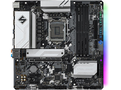 ASRock B560M STEEL LEGEND LGA 1200 Intel B560 SATA 6Gb/s Micro ATX Intel Motherboard