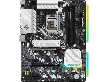 ASRock B660 STEEL LEGEND LGA 1700 Intel B660 SATA 6Gb/s DDR4 ATX Intel Motherboard