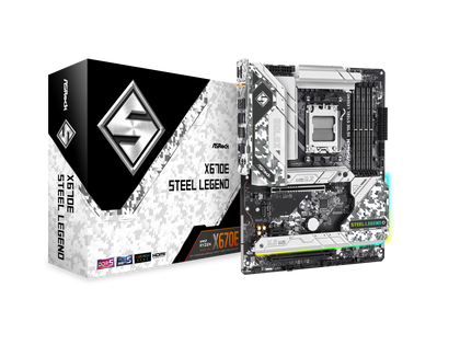 ASRock X670E Steel Legend AM5 DDR5 AMD Ryzen™ 7000 X670E SATA 6Gb/s ATX Motherboard