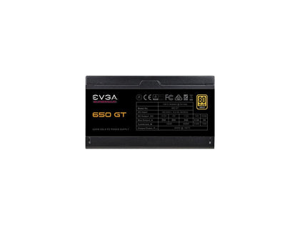 EVGA SuperNOVA 650 GT 220-GT-0650-Y1 650 W ATX12V / EPS12V 80 PLUS GOLD Certified Full Modular Active PFC Power Supply