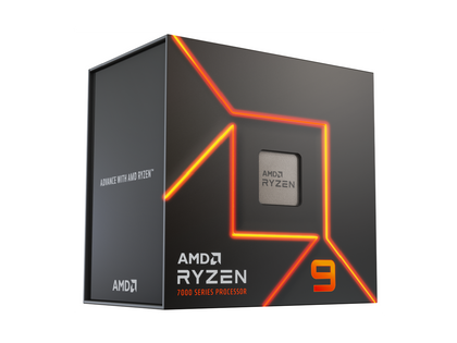 AMD Ryzen 9 7900 - Ryzen 9 7000 Series Zen 4 12-Core 3.7 GHz - Socket AM5 65W - AMD Radeon Graphics Processor - 100-100000590BOX