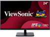 ViewSonic VA2456-MHD 24 Inch Frameless IPS 1080p Monitor with HDMI DisplayPort and VGA Inputs for Home and Office