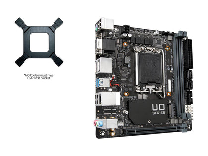 GIGABYTE H610I DDR4 Intel H610 LGA 1700 Mini-ITX Motherboard with DDR4, Single M.2, PCIe 4.0, USB 3.2 Gen1, Intel GbE LAN Chip