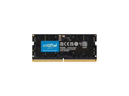 Crucial 16GB 262-Pin DDR5 SO-DIMM DDR5 4800 (PC4 38400) Laptop Memory Model CT16G48C40S5