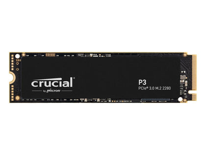 Crucial P3 4TB PCIe 3.0 3D NAND NVMe M.2 SSD, up to 3500MB/s - CT4000P3SSD8