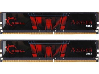 G.SKILL Aegis 32GB (2 x 16GB) 288-Pin PC RAM DDR4 2666 (PC4 21300) Desktop Memory Model F4-2666C19D-32GIS