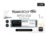 Team Group MP33 M.2 2280 1TB PCIe 3.0 x4 with NVMe 1.3 3D NAND Internal Solid State Drive (SSD) TM8FP6001T0C101