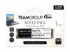 Team Group MP33 PRO M.2 2280 1TB PCIe 3.0 x4 with NVMe 1.3 3D NAND Internal Solid State Drive (SSD) TM8FPD001T0C101