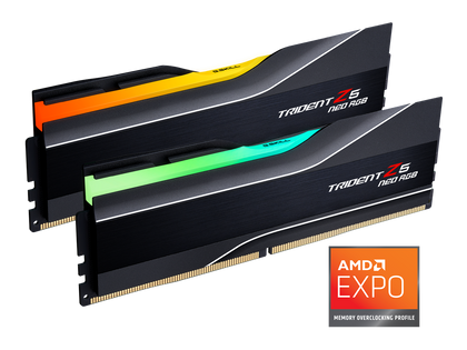 G.SKILL Trident Z5 Neo RGB Series AMD EXPO 32GB (2 x 16GB) 288-Pin PC RAM DDR5 6000 (PC5 48000) Desktop Memory Model F5-6000J3636F16GX2-TZ5NR