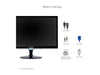 ViewSonic VX2452MH 24 Inch 2ms 60Hz 1080p Entertainment Monitor with HDMI DVI and VGA inputs