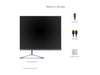 ViewSonic VX3276-MHD 32 Inch 1080p Frameless Widescreen IPS Monitor with Screen Split Capability HDMI and DisplayPort