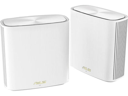 ASUS ZenWiFi Whole-Home Dual-Band Mesh WiFi 6 System XD6 White - 2 Pack, Coverage up to 5,400 sq.ft & 4+ Rooms, 5400Mbps, AiMesh, Lifetime Free Internet Security, Parental Control, Easy Setup