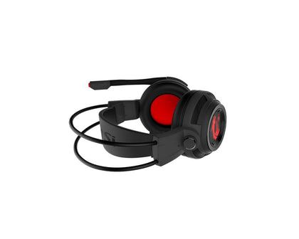 MSI Gaming Headset with Microphone, Enhanced Virtual 7.1 Surround Sound and Intelligent Vibration System (DS502)