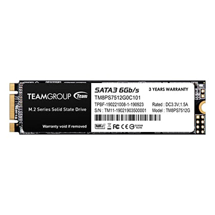 Team Group MS30 M.2 2280 512GB SATA III TLC Internal Solid State Drive (SSD) TM8PS7512G0C101