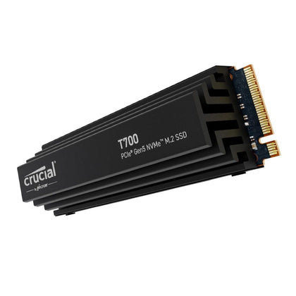 Crucial T700 GEN5 NVME M.2  SSD w/ Heatsink 2280 1TB PCI-Express 5.0 x4 TLC NAND² Internal Solid State Drive (SSD) CT1000T700SSD5