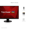 ViewSonic VA2447-MH 24 Inch Full HD 1080p Monitor with Ultra-Thin Bezel, Adaptive Sync, 75Hz, Eye Care, and HDMI, VGA Inputs for Home and Office