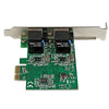 StarTech.com Dual Port Gigabit PCI Express Server Network Adapter Card - PCIe NIC