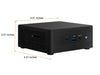 Intel NUC (Next Unit of Computing) RNUC11PAHi50001 Intel Socket BGA1449 Mini / Booksize Barebone System (Intel 11th Gen CPU, Include Intel Iris Xe Graphics)