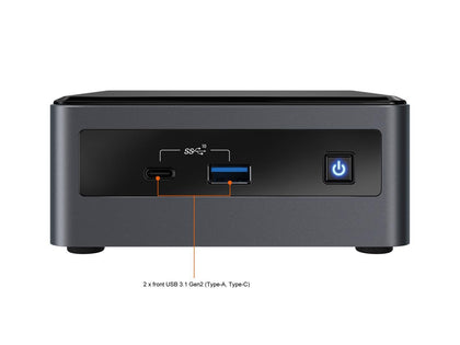 Intel NUC 10 BXNUC10i5FNHN1 Mini / Booksize Barebone System - Intel Core i5-10210U CPU Installed -  Tall