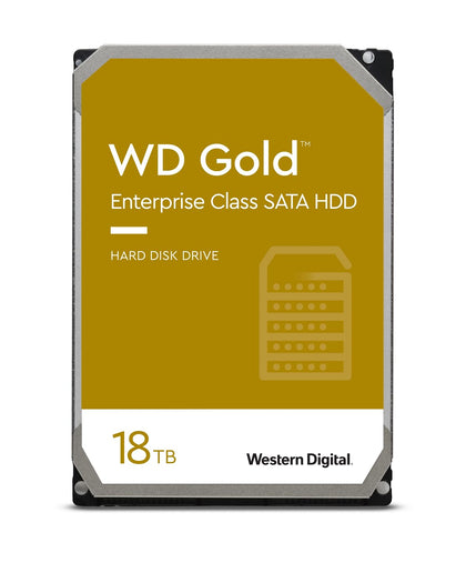 WD Gold 18TB Enterprise Class Hard Disk Drive - 7200 RPM Class SATA 6Gb/s 512MB Cache 3.5 Inch - NE-WD181KRYZ