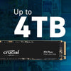 Crucial P3 Plus 2TB PCIe 4.0 3D NAND NVMe M.2 SSD, up to 5000MB/s -