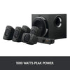 Logitech Z906 5.1 Surround Sound Speaker System - THX, Dolby Digital and DTS Digital Certified - Black