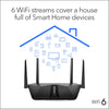 NETGEAR Nighthawk 6-Stream AX5400 WiFi 6 Router (RAX50) - AX5400 Dual Band Wireless Speed (Up to 5.4 Gbps) | 2,500 sq. ft. Coverage