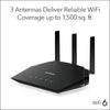 NETGEAR 4-Stream WiFi 6 Router (R6700AX) AX1800 Wireless 1,500 sqft 20 devices