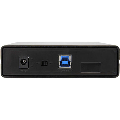 StarTech.com 3.5in Black USB 3.0 External SATA III Hard Drive Enclosure with UASP - Portable External HDD