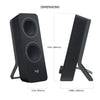 Logitech Z207 2.0 Multi Device Stereo Speaker (Black)